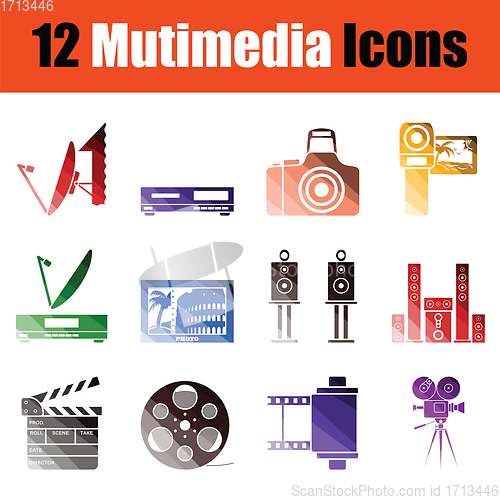 Image of Multimedia icon set