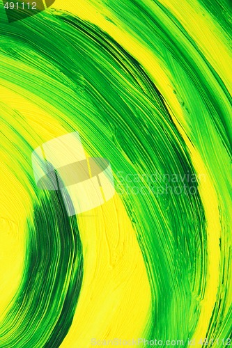 Image of Vibrant oil-painted abstract curves