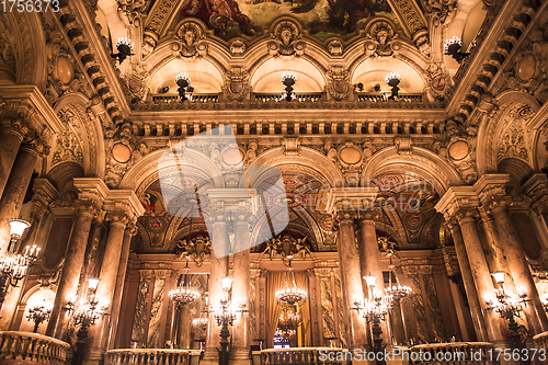 Image of The Palais Garnier, Opera of Paris, interiors and details