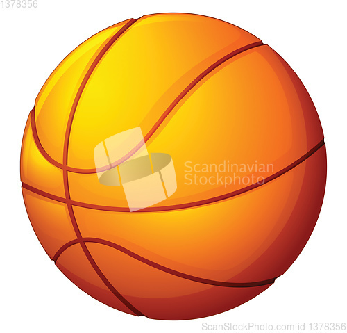 Image of Image of basketball (ball), vector or color illustration.