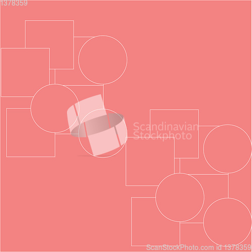 Image of Shape composition, vector or color illustration.
