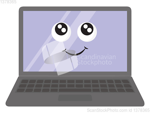 Image of Notebook, vector or color illustration.