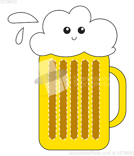 Image of Image of beer, vector or color illustration.