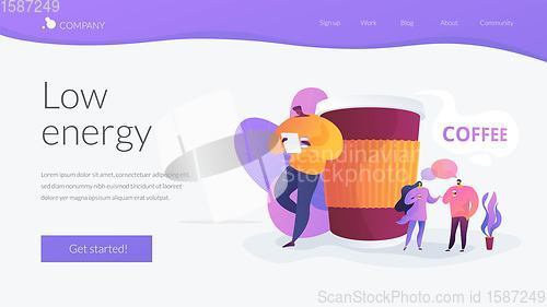 Image of Coffee break landing page concept