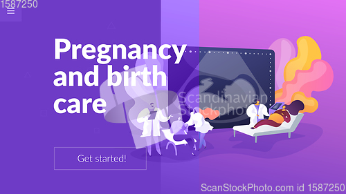 Image of Maternity services landing page concept