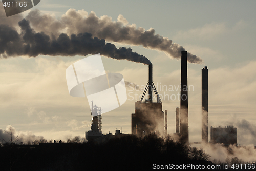 Image of Factory and smoke