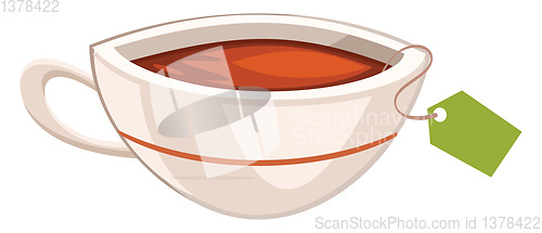 Image of Image of English tea, vector or color illustration.