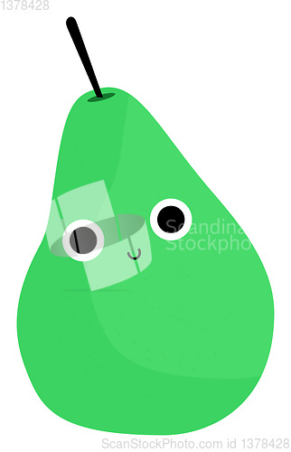 Image of Decorative pear, vector or color illustration.