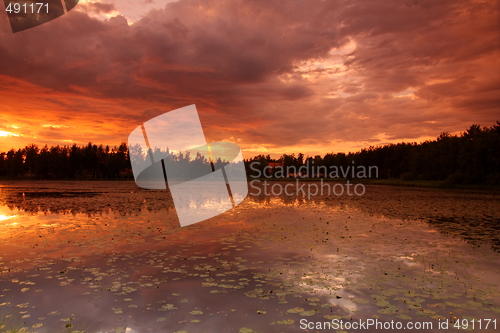 Image of Lake at sunset