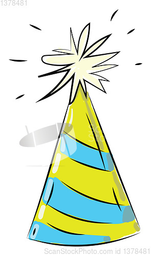 Image of Holiday hat, vector or color illustration.