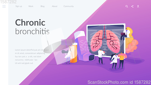 Image of Chronic obstructive pulmonary disease landing page concept