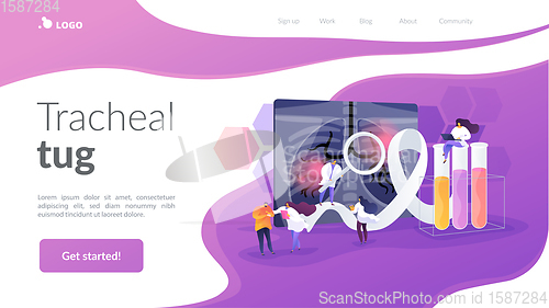 Image of Lung cancer landing page concept