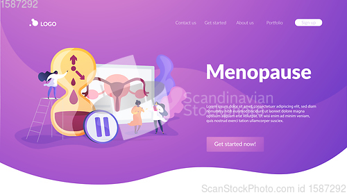 Image of Menopause landing page concept