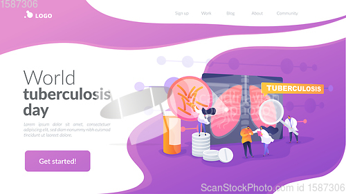 Image of Tuberculosis landing page concept