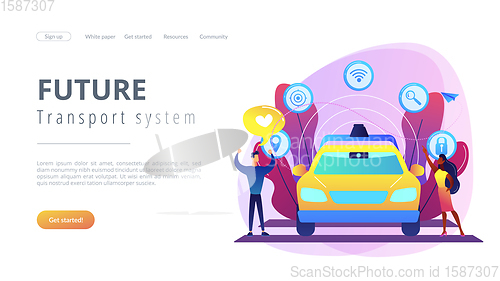 Image of Autonomous driving concept landing page.