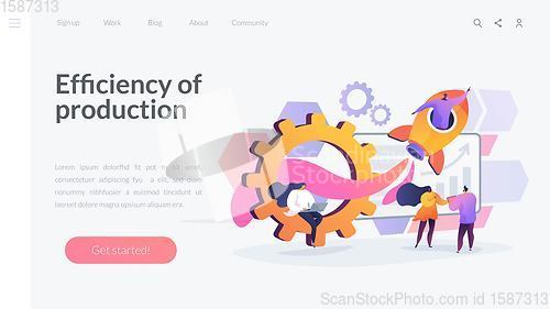 Image of Productivity landing page concept