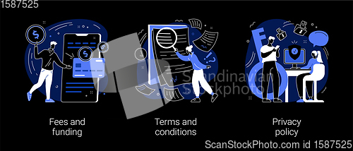 Image of Website information page abstract concept vector illustrations.