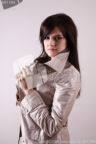 Image of Fashion model in studio