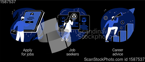 Image of HR service abstract concept vector illustrations.