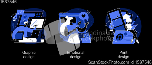 Image of Design services abstract concept vector illustrations.