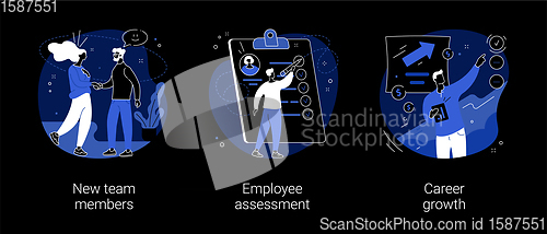 Image of Career development abstract concept vector illustrations.