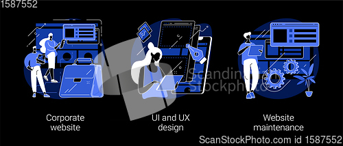 Image of Corporate website abstract concept vector illustrations.