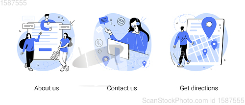 Image of Company information abstract concept vector illustrations.