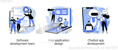 Image of Professional programming abstract concept vector illustrations.