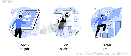 Image of HR service abstract concept vector illustrations.