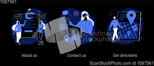Image of Company information abstract concept vector illustrations.