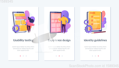 Image of Visual Identity app interface template.