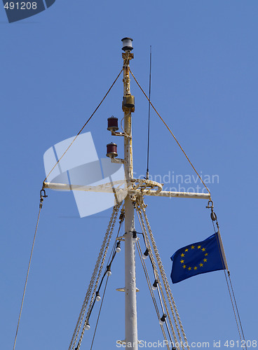 Image of fishingboats mast