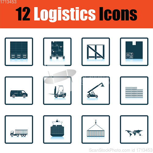 Image of Logistics icon set