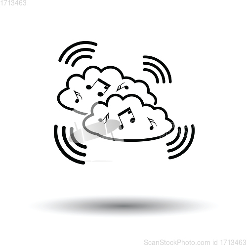 Image of Music cloud icon