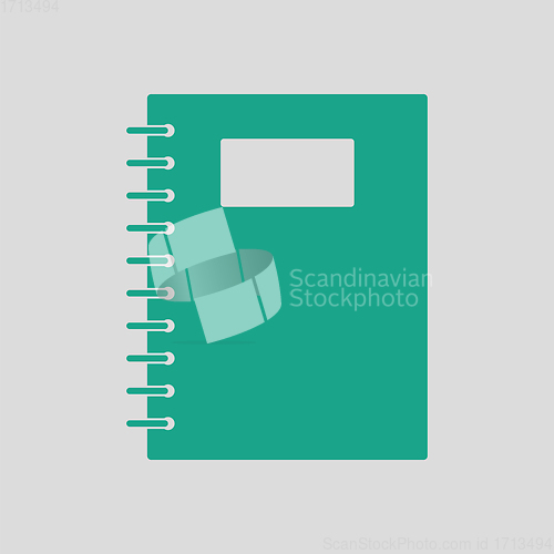 Image of Exercise book with pen icon