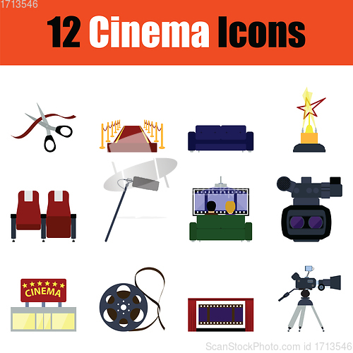 Image of Cinema icon set