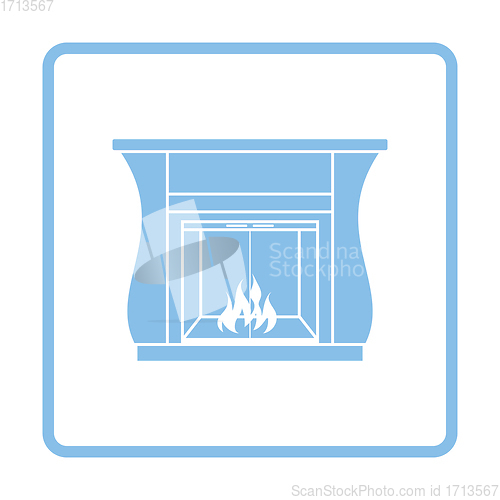 Image of Fireplace with doors icon