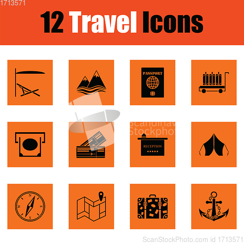 Image of Travel icon set