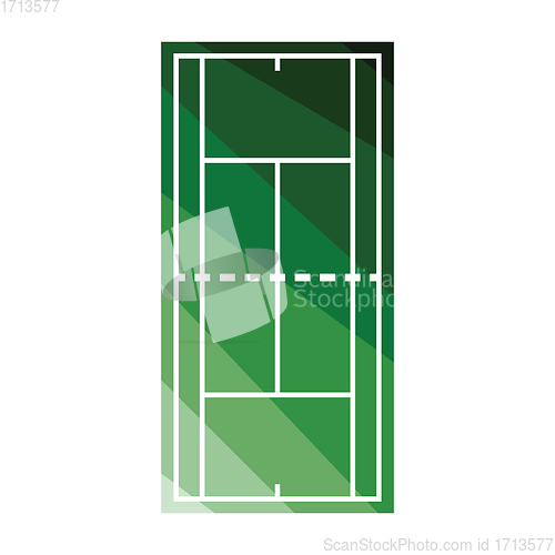 Image of Tennis field mark icon