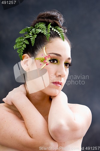 Image of Flower eye makeup