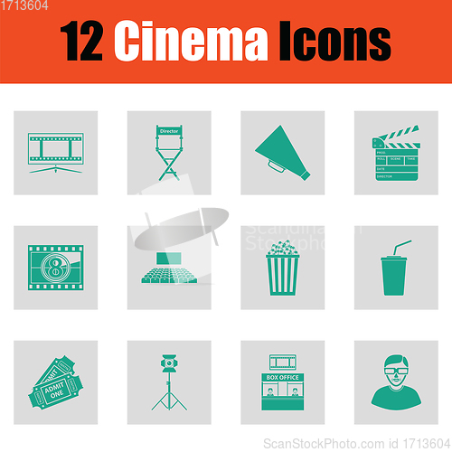 Image of Set of cinema icons