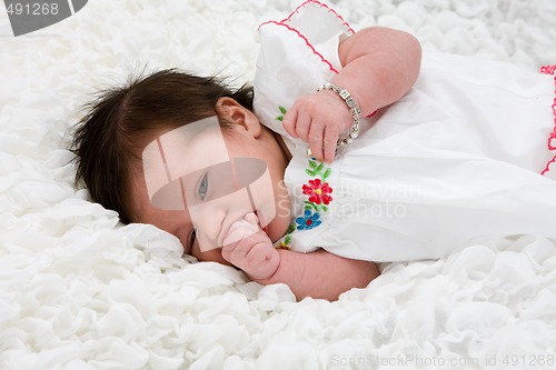 Image of Baby on white
