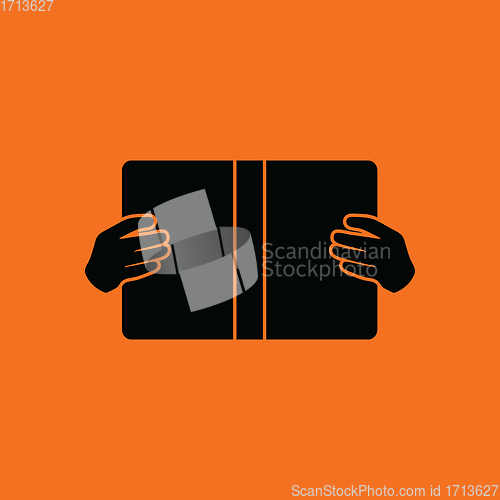 Image of Boy reading book icon