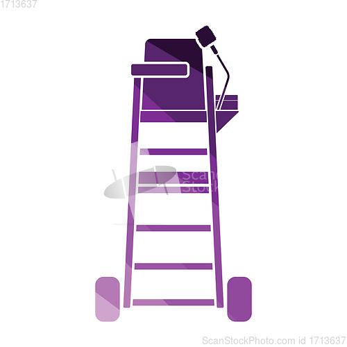 Image of Tennis referee chair tower icon