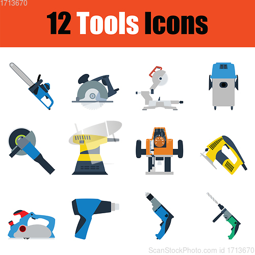 Image of Tools icon set