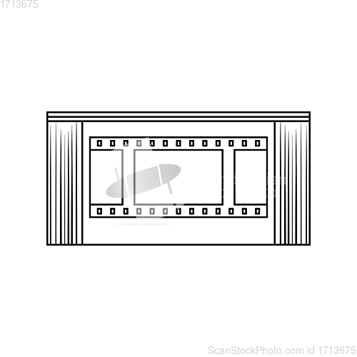 Image of Cinema theater auditorium icon