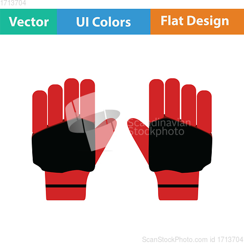 Image of Pair of cricket gloves icon