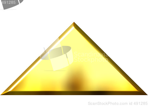 Image of 3D Golden Pyramid