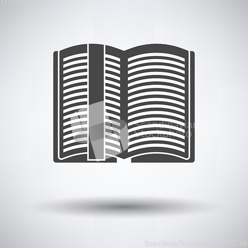 Image of Open book with bookmark icon