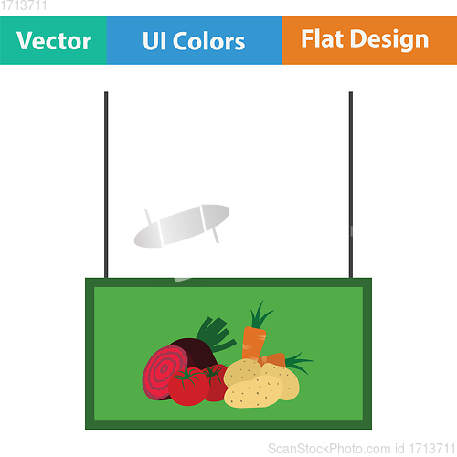 Image of Vegetables market department icon